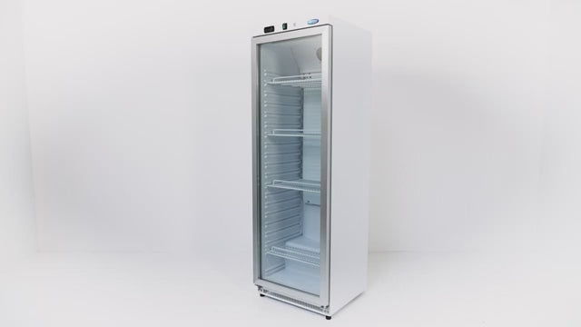 Koelkast - 200 L - Zwart - met Glazen Deur