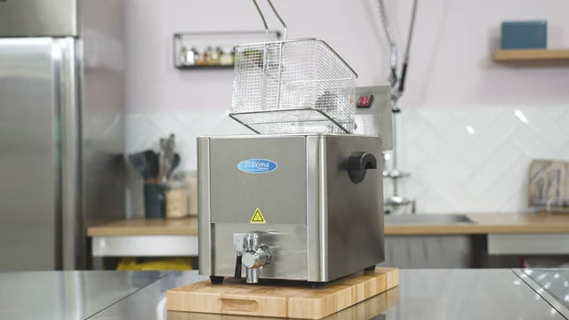 Frituurpan - 8 L - 1 Mand - met Tapkraan