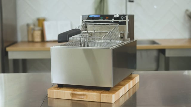Frituurpan - 6 L - 1 Mand - tot 1,2 Kg Frites