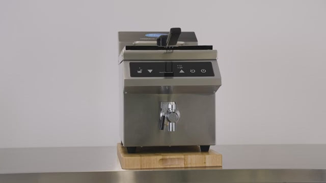 Frituurpan - 2x 8 L - 2 Manden - met Tapkraan - Inductie