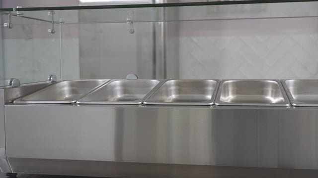 Opzetkoelvitrine - 95 cm - 3 x 1/3 GN Bakken