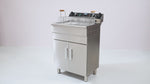 Frituurpan - 2x 16 L - 2 Manden - met Tapkraan en Opbergruimte - 400V