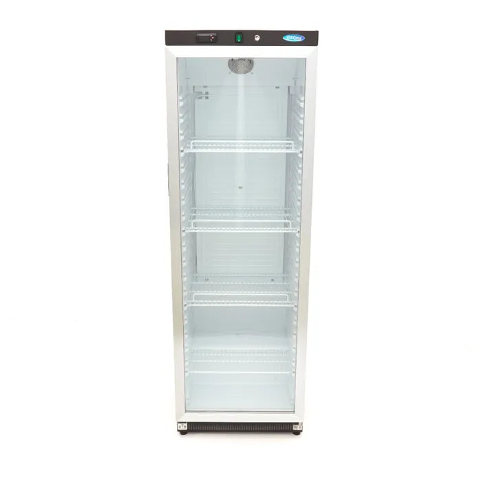 Koelkast - 400 L - Zwart - met Glazen Deur