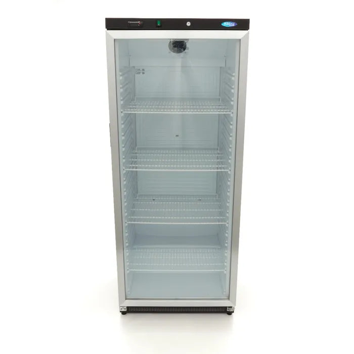 Koelkast - 600 L - Zwart - met Glazen Deur