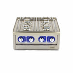 Kookplaat Horeca - 4 Pitten - Dubbel - 60 cm Diep - Gas