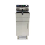 Frituurpan - 16 L - 1 Mand - met Tapkraan en Opbergruimte - 400V
