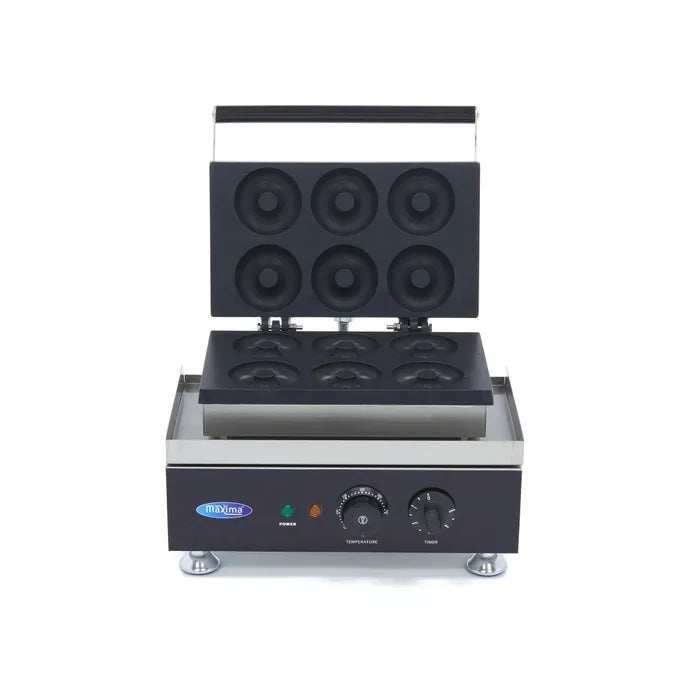Donutmaker - 6 Donuts - Ø 8 cm - Ingebouwde Timer