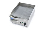 Grillplaat - Half Gegroefd - 36 cm - incl. Opvangbak