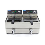 Frituurpan - 2x 13 L - 2 Manden - met Tapkraan