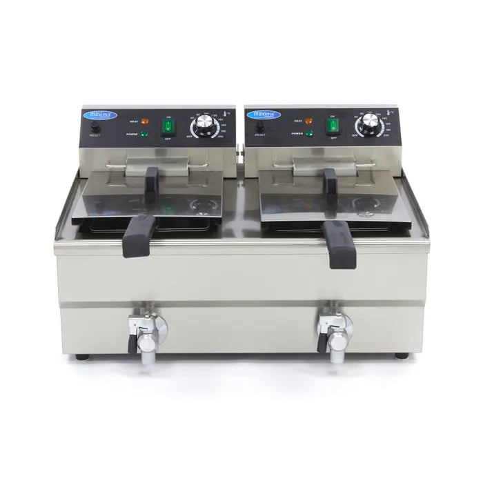 Frituurpan - 2x 13 L - 2 Manden - met Tapkraan