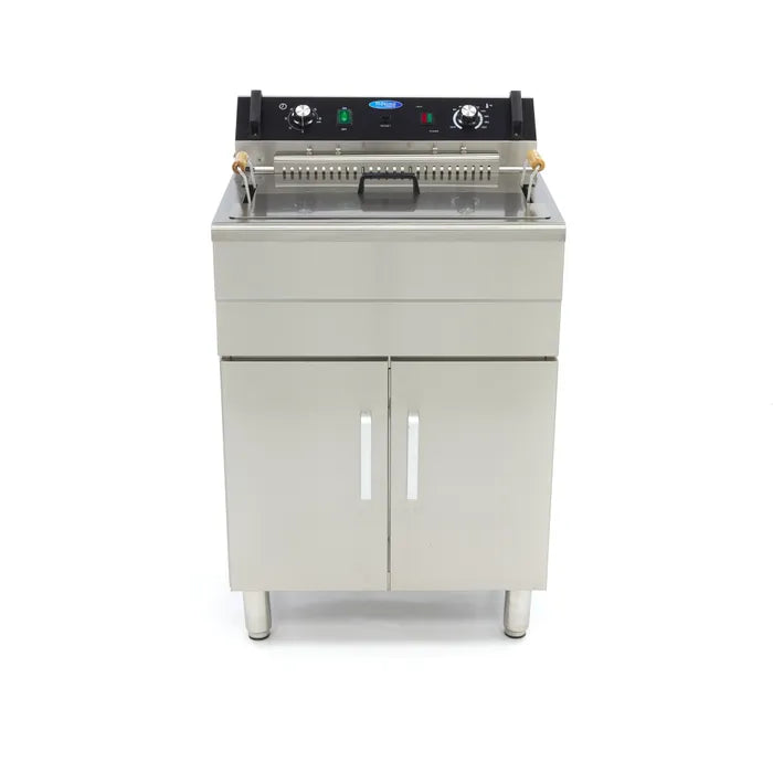 Frituurpan - 30 L - 1 Mand - met Tapkraan en Opbergruimte