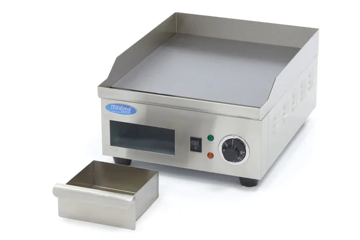 Grillplaat - Glad - 36 cm - incl. Opvangbak