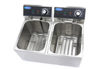 Frituurpan - 2x 8 L - 2 Manden - tot 2,8 Kg Frites