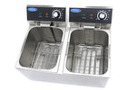 Frituurpan - 2x 8 L - 2 Manden - tot 2,8 Kg Frites