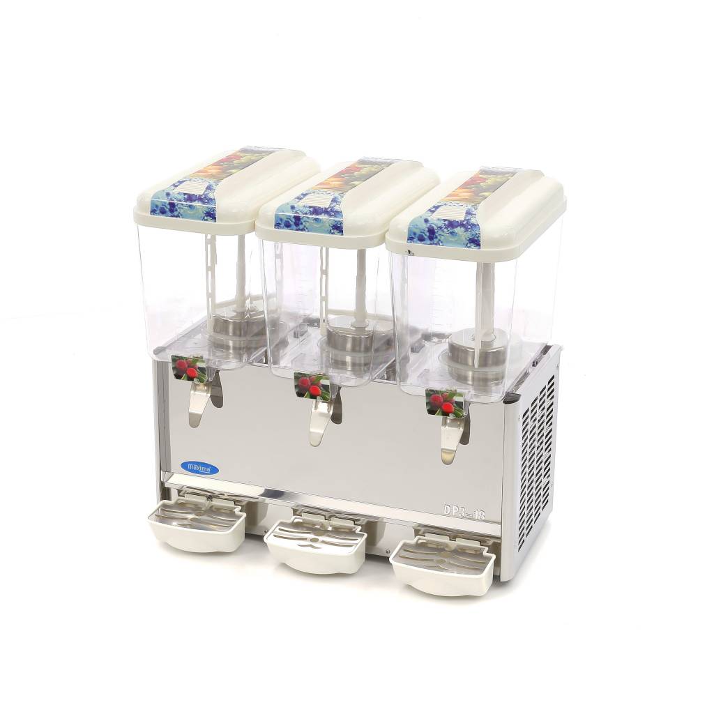 Drankdispenser - 3x 18 L - Elektrisch - incl. Roersysteem