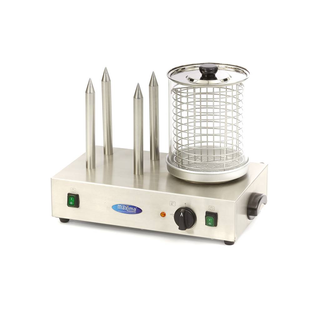 Worstenwarmer - Ø 20 x 24 cm - Vaatwasbestendig - met 4 Verwarmingsstaven