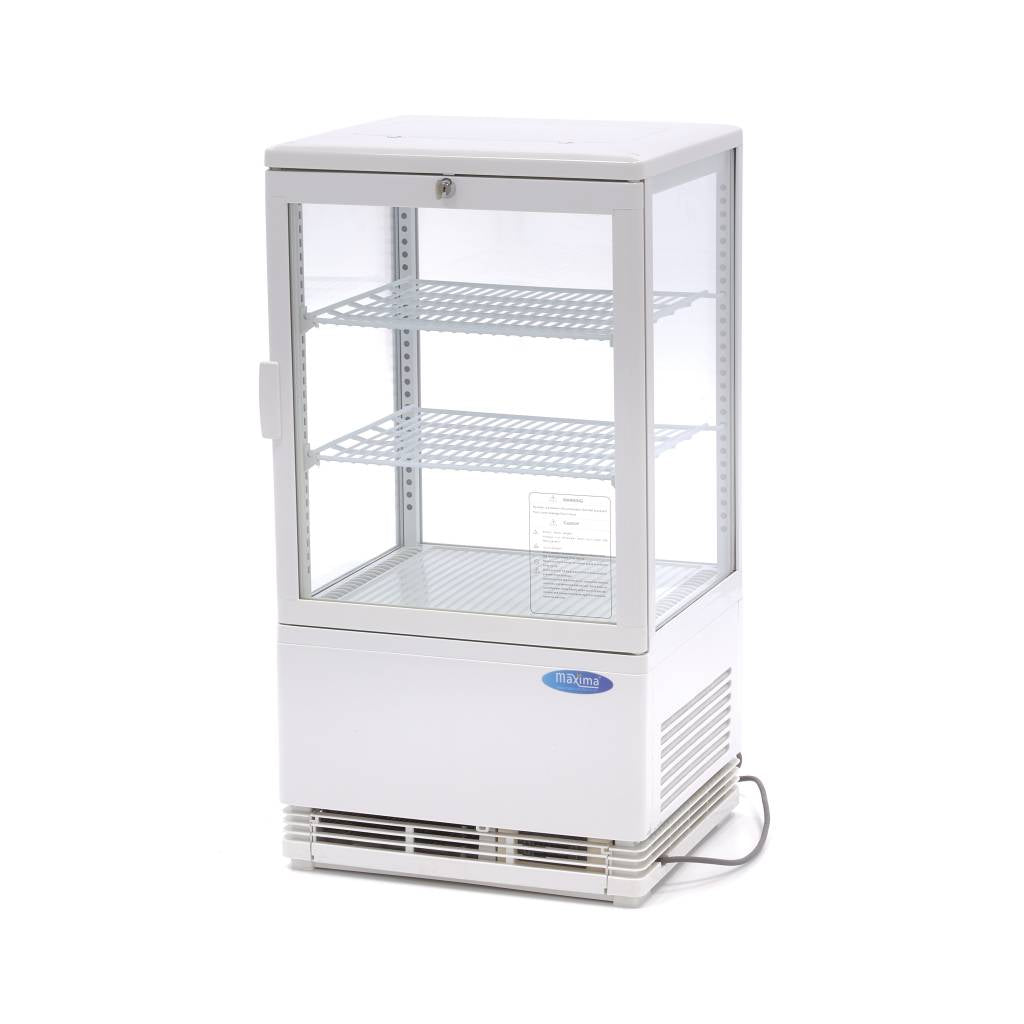 Mini Koelvitrine - 58 L - 43 cm - Wit