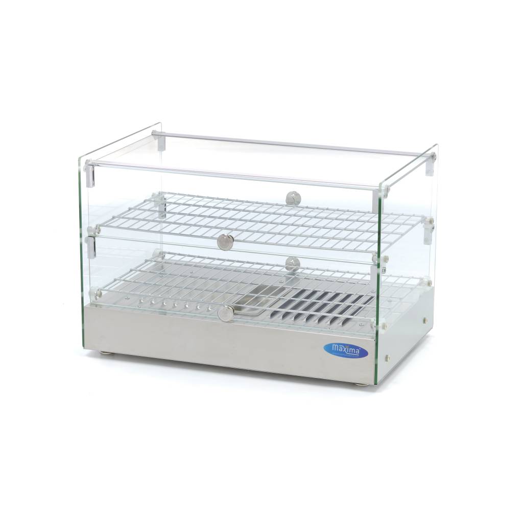 Warmhoudvitrine - 50 L - 55 cm - 2 Niveaus