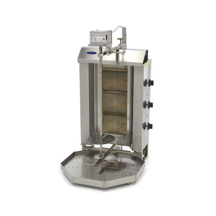 Shoarma Grill - 3 Branders - 30 Kg Vlees - Gas
