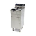 Frituurpan - 16 L - 1 Mand - met Tapkraan en Opbergruimte - 400V