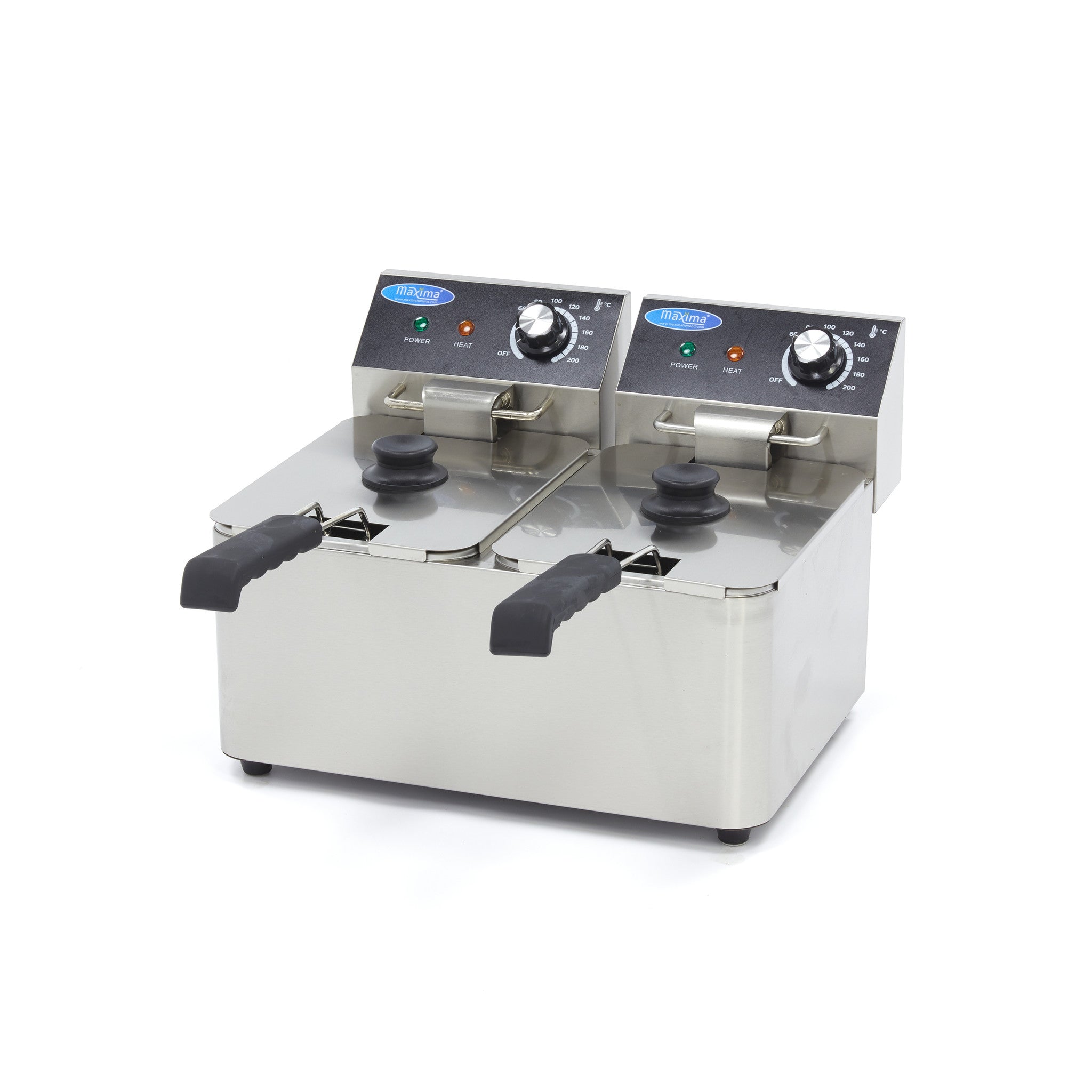 Frituurpan - 2x 4 L - 2 Manden - tot 1,5 Kg Frites