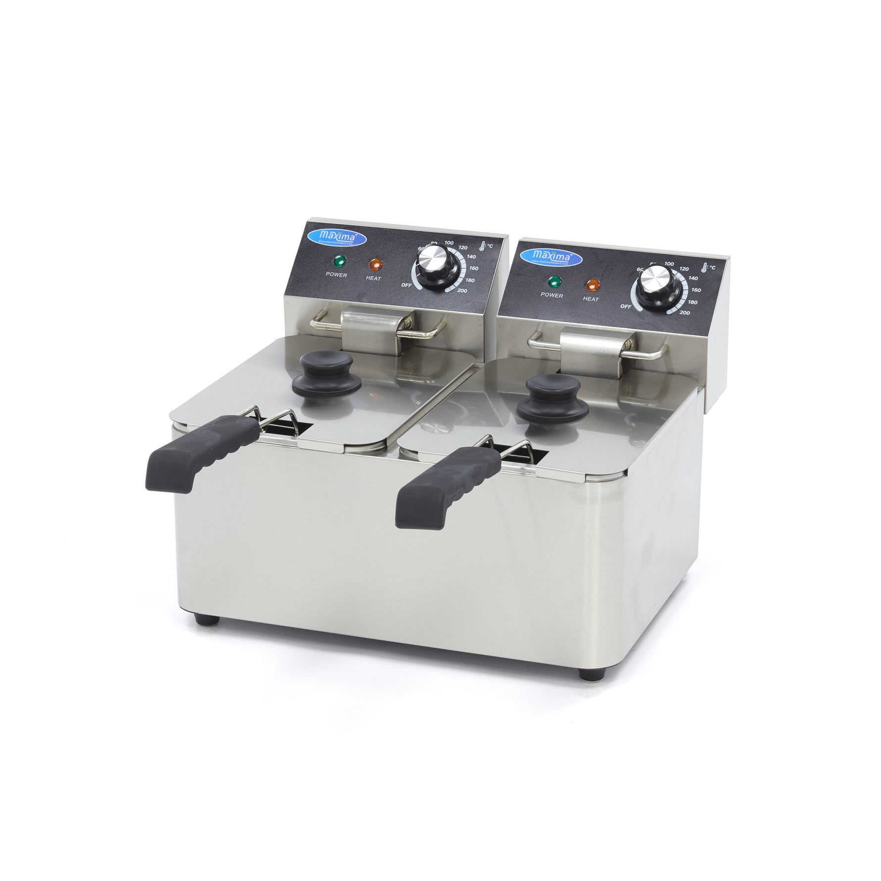 Frituurpan - 2x 4 L - 2 Manden - tot 1,5 Kg Frites