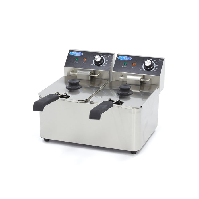 Frituurpan - 2x 4 L - 2 Manden - tot 1,5 Kg Frites