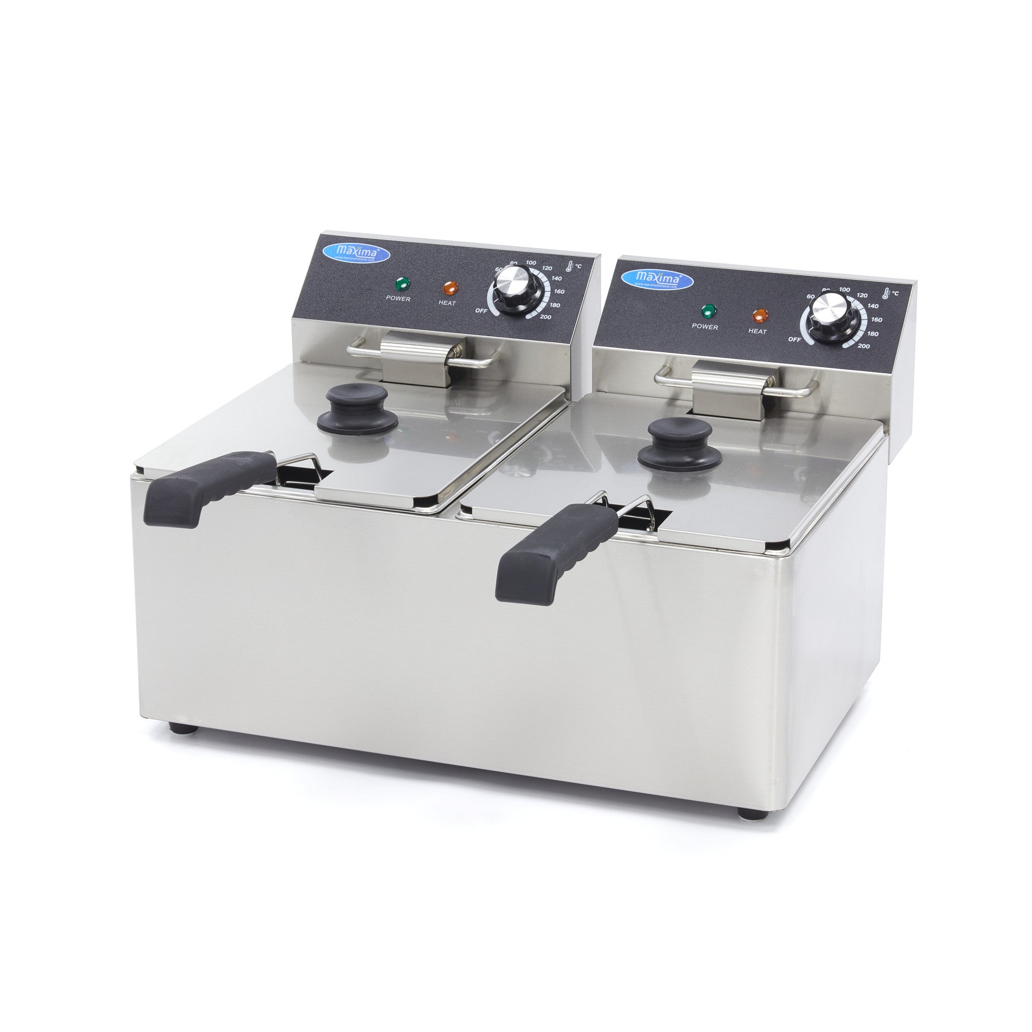 Frituurpan - 2x 8 L - 2 Manden - tot 2,8 Kg Frites