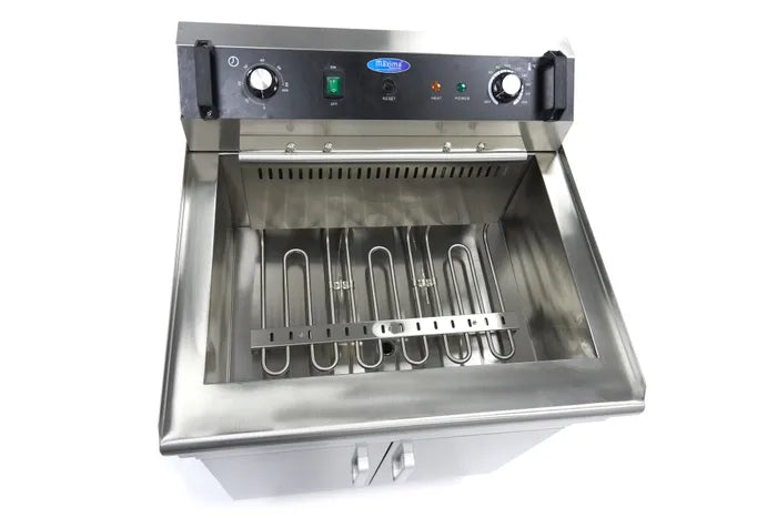 Frituurpan - 35 L - 1 Mand - met Tapkraan - 400V