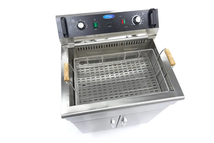 Frituurpan - 30 L - 1 Mand - met Tapkraan en Opbergruimte