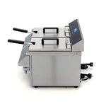 Frituurpan - 2x 8 L - 2 Manden - met Tapkraan - Inductie