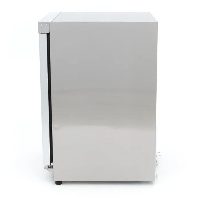 Koelkast - 200 L - Rvs - met Glazen Deur