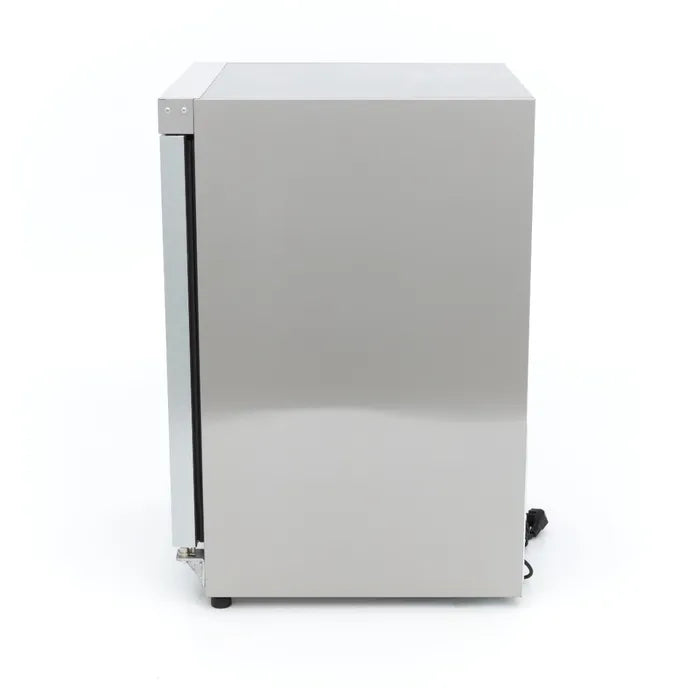Vrieskast - 200 L - Rvs - met Glazen Deur