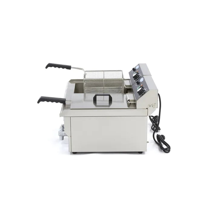 Frituurpan - 2x 16 L - 2 Manden - met Tapkraan