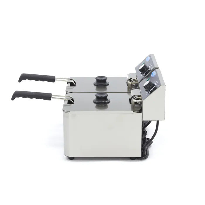 Frituurpan - 2x 4 L - 2 Manden - tot 1,5 Kg Frites