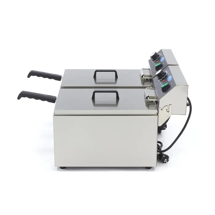 Frituurpan - 2x 11 L - 2 Manden - tot 2,8 Kg Frites