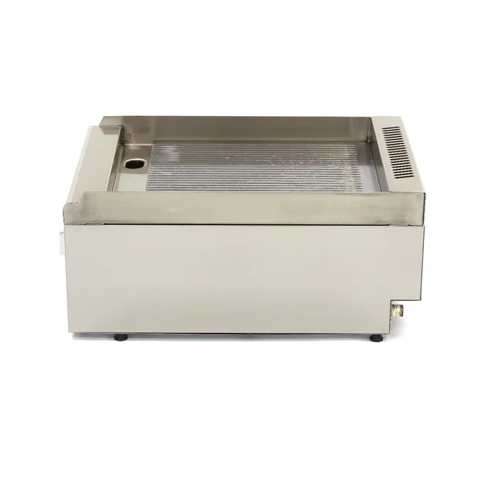 Horeca Grillplaat - Gegroefd - Enkel - 60 cm Diep - Gas