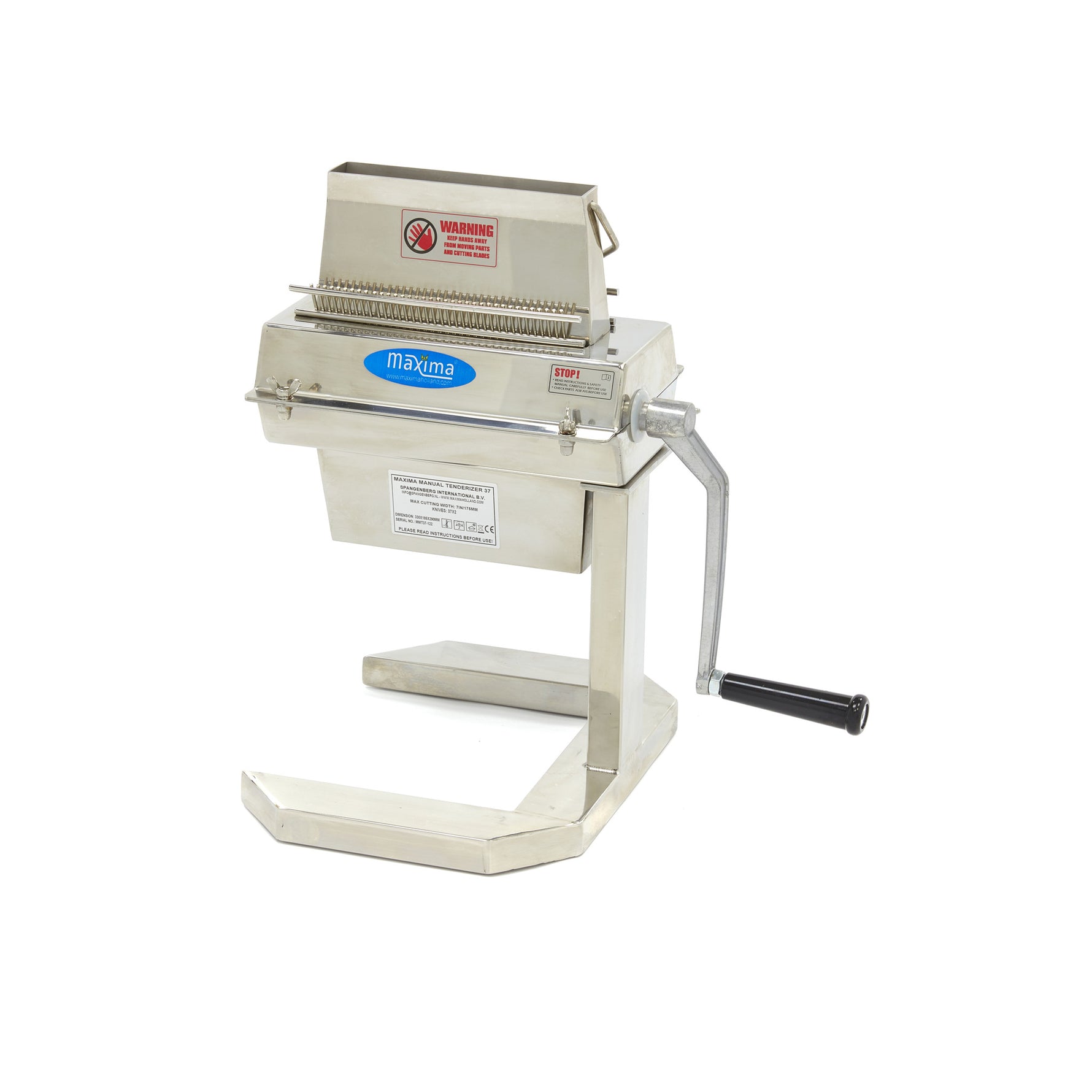 Vleesvermalser - 2 Rollers - 37 Messen - Doorvoer 17,5 x 2,5 cm