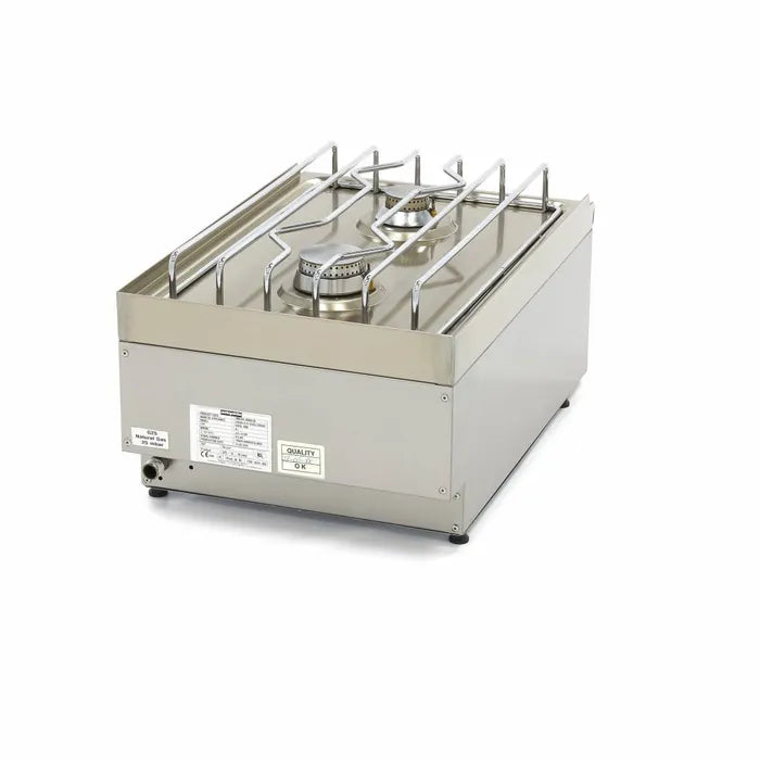 Kookplaat Horeca - 2 Pitten - Enkel - 60 cm Diep - Gas