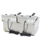 Frituurpan - 2x 13 L - 2 Manden - met Tapkraan