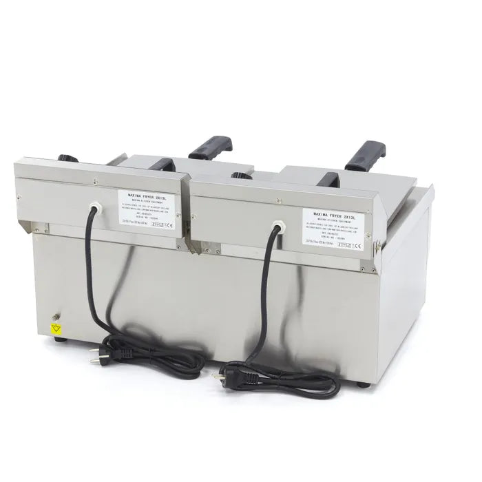 Frituurpan - 2x 13 L - 2 Manden - met Tapkraan