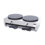Crepebakplaat - Dubbele Crepes - 2 x 40 cm - incl. Beslagverdeler