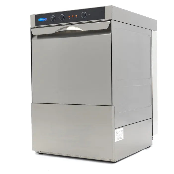 Horeca Vaatwasser - 40 x 40 cm - met Afvoer-, Glansspoel- en Zeeppomp - 230V