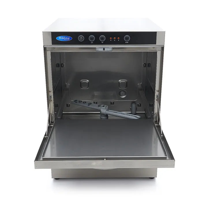 Horeca Vaatwasser - 50 x 50 cm - met Afvoer-, Glansspoel- en Zeeppomp - 230V