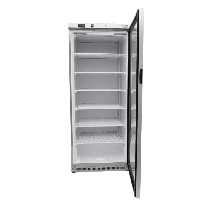 Vrieskast - 600 L - Rvs - met Glazen Deur