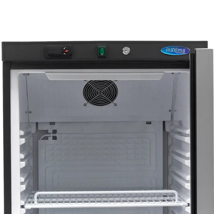 Koelkast - 400 L - Zwart - met Glazen Deur
