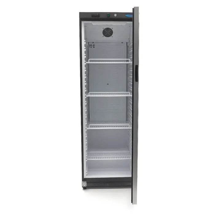 Koelkast - 400 L - Zwart - met Glazen Deur