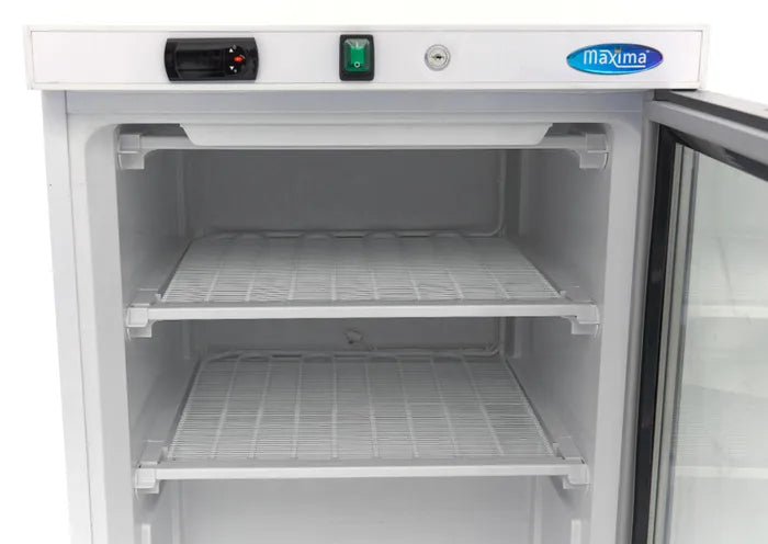 Vrieskast - 200 L - Wit - met Glazen Deur