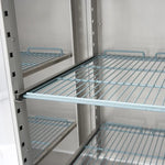 Vrieskast - 1200 L - 6 Verstelbare Roosters (2/1 GN) - Rvs - met Glazen Deur
