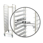 Regaalwagen - 16 x (60 x 40 cm) - excl. bakplaten en roosters
